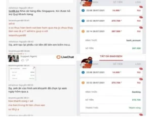 Người chơi tố cáo Sin88 lừa đảo tiền